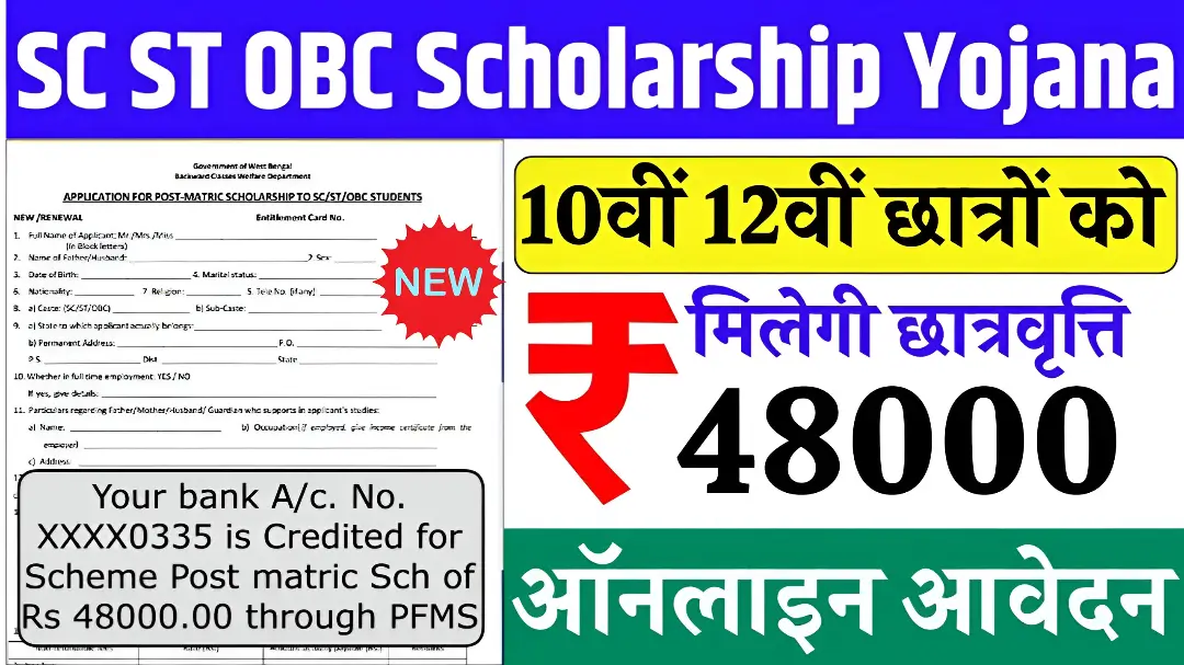 SC ST OBC Scholarship Apply